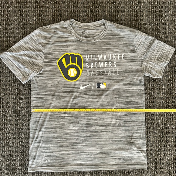 Nike Dri-FIT Velocity Practice (MLB Milwaukee Brewers) | Mens Size L - Picture 9 of 9